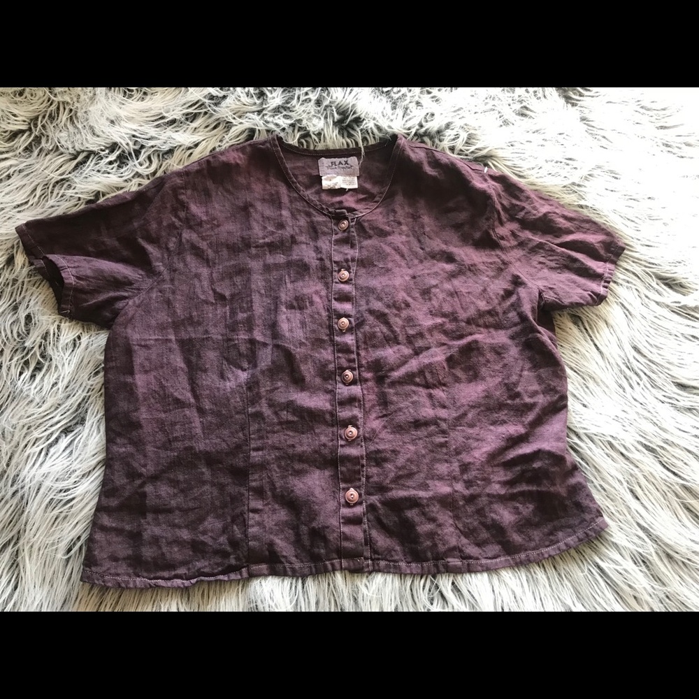 Women’s button down flax by Jeanne Engelhart L